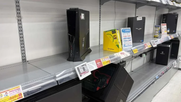 AI: Loja japonesa pede PCs usados por escassez de componentes