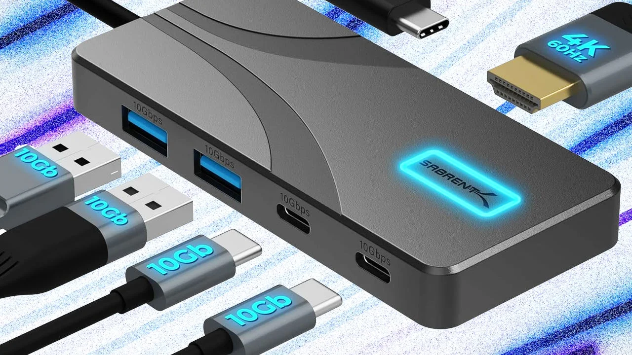 Corre! USB-C 5-em-1 da Sabrent com HDMI 4K e 80W