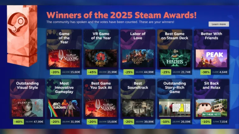 Surpresa! Hollow Knight: Silksong derrotou Clair Obscur na eleição do Steam GOTY 2025