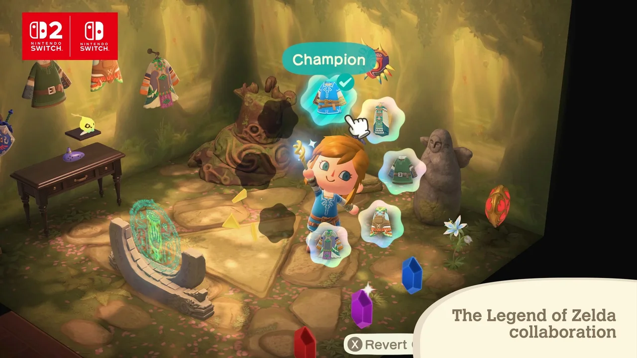 Vaza: Itens de Zelda em Animal Crossing New Horizons